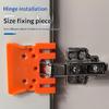 Orange Metal Hinge Mounting Bracket With Strong Magnetic Adsorption And 2.5Mm Door Gap Control For 35Mm Hinges