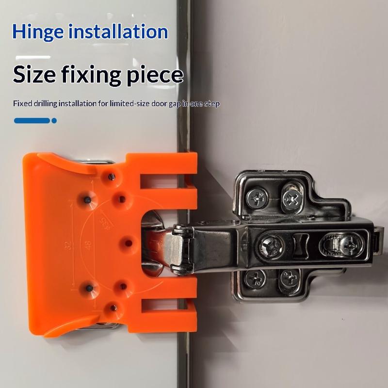 Orange Metal Hinge Mounting Bracket With Strong Magnetic Adsorption And 2.5Mm Door Gap Control For 35Mm Hinges