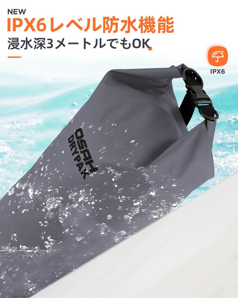 Dry Bag Waterproof Bag Stuff Bag Sea Waterproof Bag Drum Type Outdoor Bag Waterproof Dustproof Rafting 5L 10L 20L Mountaineering Fishing Gym Outdoor