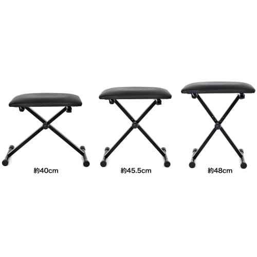 KC Keyboard Throne (Piano Stool) Black KB-4400/BK
