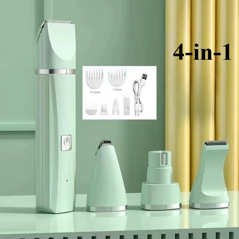 4-in-1 Electric Pet Grooming Tool Set Dog Hair Clippers USB Rechargeable Pets Haircut Trimmer Shaver Cats Supplies