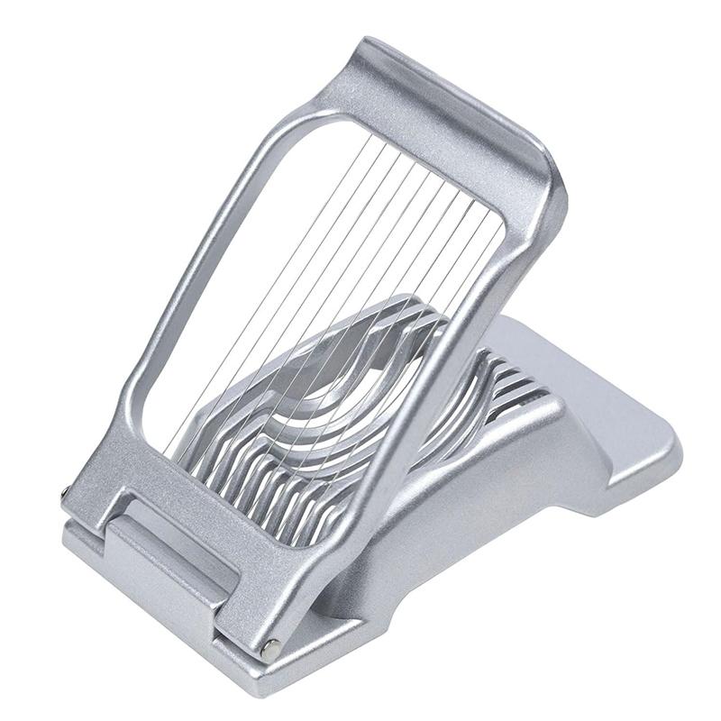 

Egg Slicer for Hard Boiled Eggs Aluminum Alloy Egg Cutter Slicer Kitchen Strawberry Kiwi Slicer Dicer Dishwasher Safe