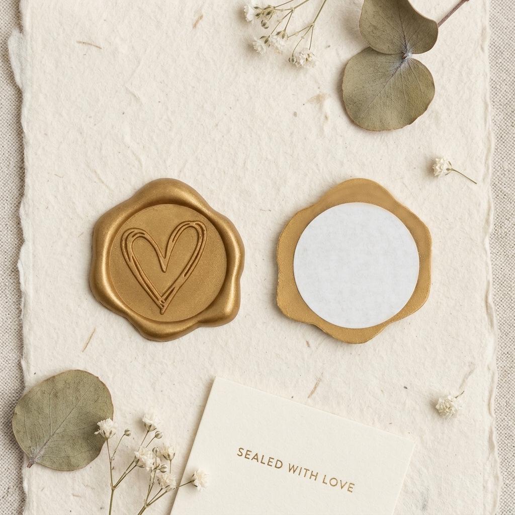 Wax Seal Stamp Kit: Embossed Stamp, Sealing Wax, Stickers for Envelopes, Postcards, Love Letters, and Gifts