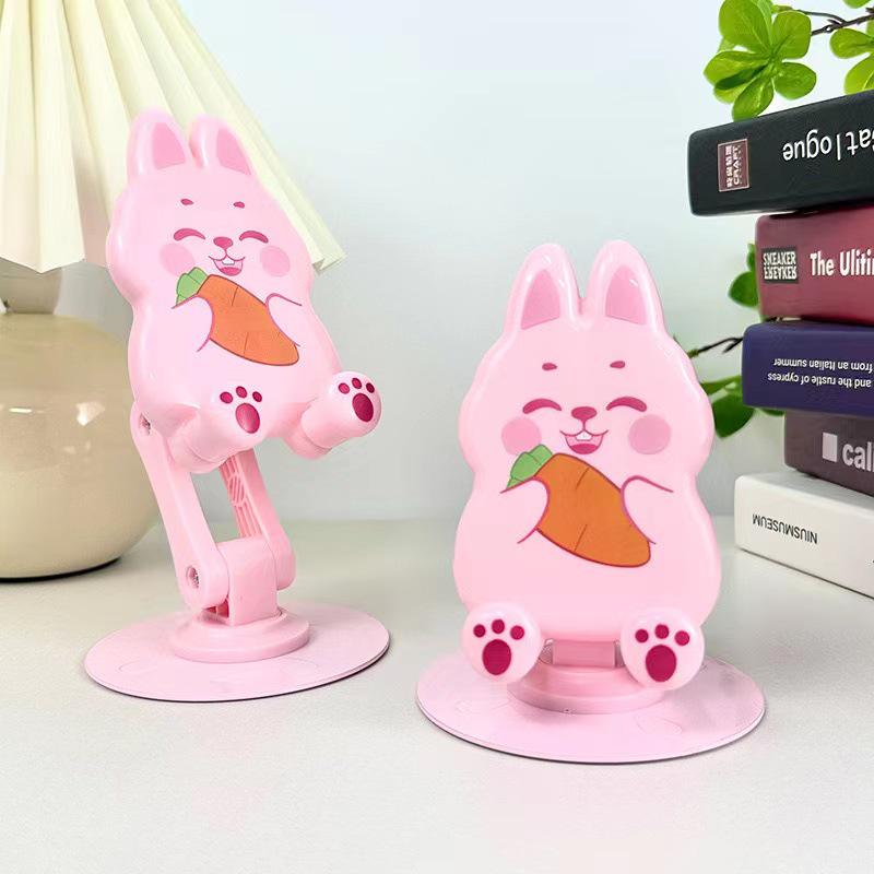 Rotating Cartoon Phone Stand: Cute, Portable, and Adjustable