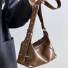 Vintage Thread Y2k Women's Shoulder Bags Cool Hot Girls Crossbody Bag Underarm Bag PU Leather Female Handbags Fashi Purse