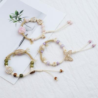 Ceramic Heavy Industry Weaving Star Small Fresh Sweet Bracelet Couple Student Girlfriend Weaving Hand