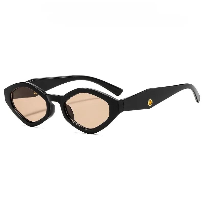 New Trendy Small Frame Polygonal Women'S Sunglasses Luxury Brand Design Sunglasses Men Outdoor Travel Shade Eyewear Female Uv400