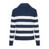 MARTINE GOLF Sailor Collar Stripe Sweater_Navy