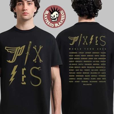 Pixies 2025 World Tour Merch Glyphs T-shirt