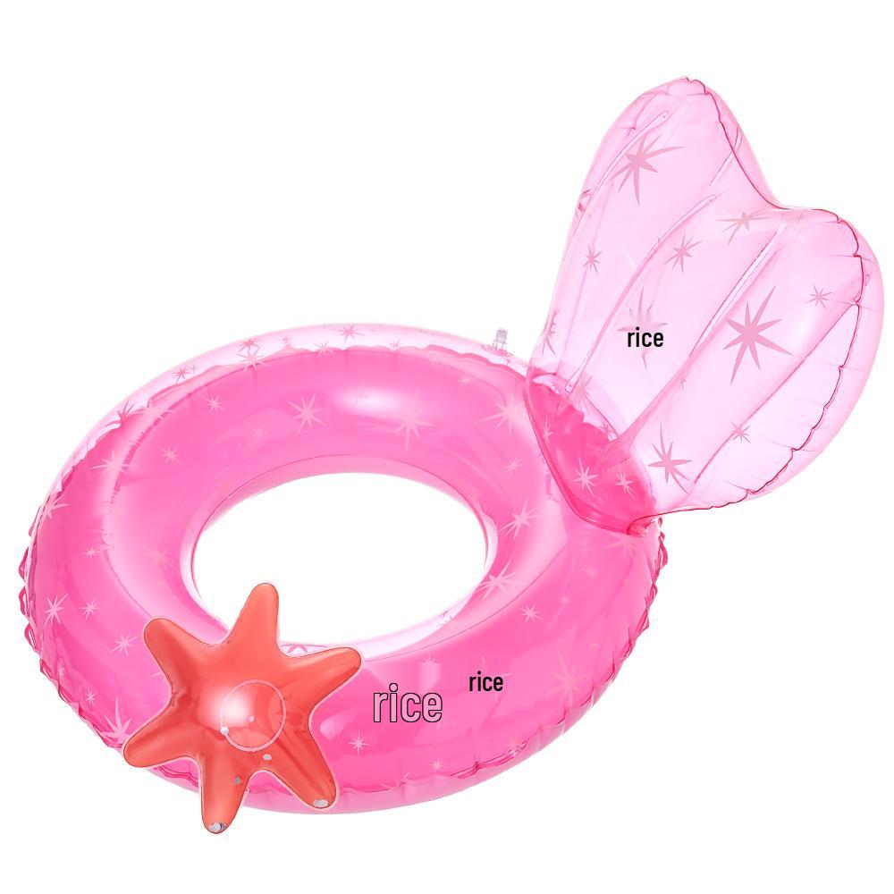 Xiaolü Thickened Mermaid Armpit Float: 110cm Adult Swim Ring with Fishtail Design