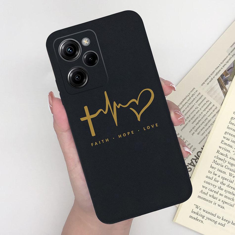 Cell Phone Case For Xiaomi Poco X5 Pro 5G Trendy Pattern Silicone Protective Matte Cover For PocoX5 X 5 X5Pro Capa Funda Bumper
