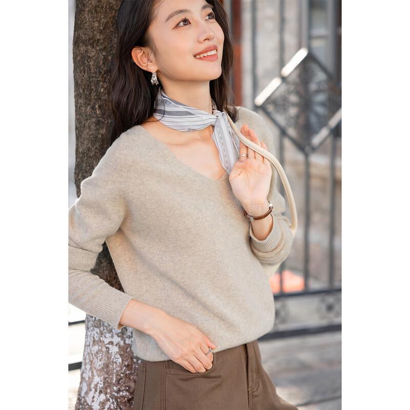 Mocana Women's Basic Long-Sleeve Wool Sweater MKNJD3791