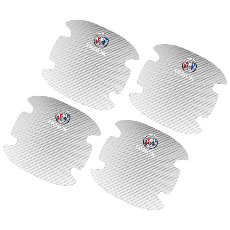 

4PCS Car Door Handle Protection Sticker Emblem Car Decoration Styling For Buick Encore Regal Lacrosse Enclave Avenir Cascada GL8 Envision Anthem белый