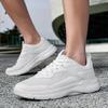 2025 Spring Summer New Small White Shoes Men's Shoes All Match Breathable Sports Lightweight Shock Absorption Casual Black 48
