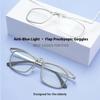Adjustable 180 °  Flip Up Reading Glasses  +1.0 ~ +4.0 Anti Blue Light Metal More Convenient Reading Glasses