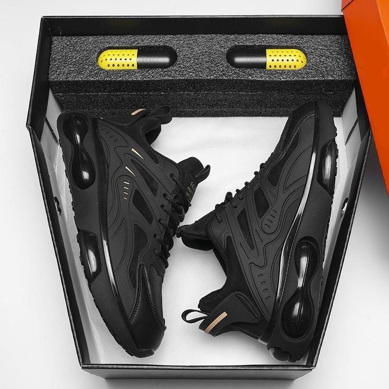 Black Men's Shoes Sneakers Spring New Student Sneakers Non-slip Shoes Men's Wear-resistant Sneakers