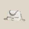 Bag Women's New Autumn and Winter Leather Women's Bag Messenger Bag Chain High-end Shoulder Small Square Bag