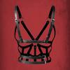 1pc Sexy Women Harness Sexy Harness Pu Leather Studded Decor Fetish Lingerie Fetish Clothing Chest Harness