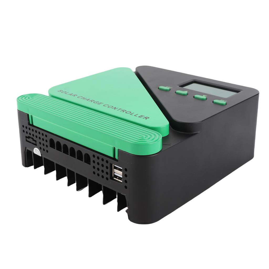 MPPT Solarladeregler 12V 24V Auto Solarpaneelregler mit Hintergrundbeleuchtung LCD-Anzeige Doppel