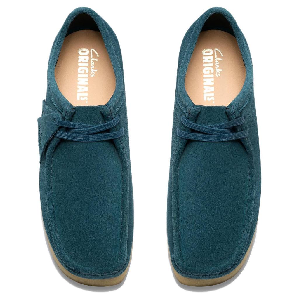 Clarks Wallabee Comfortable Simple Casual Shoes Men sneaker Medium-Blue 26183758