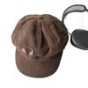Corduroy Beret Hat For Women With Breathable Warmth And Adjustable Fit For Autumn Winter Fashion