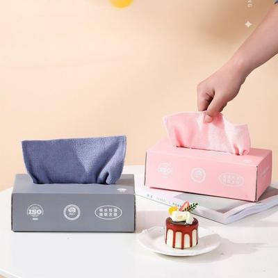 Pull-out Dry and Wet Dual-purpose Box Cleaning Cloth Household Dish Towel Box Cleaning Cloth, Lazy Person Tissue Paper Cleaning Cloth