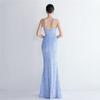 Vestido longo de lantejoulas para festa, vestido noturno para banquete, vestidos de noite