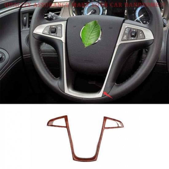 For Buick Lacrosse 2009-2013 Peach Wood Grain Steering Wheel U Sheet Cover Trim