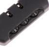 For Travel Luggage Suitcase Code Anti-Theft Fixed Lock Pull Chain Bag Accessories Black Plastic 3 Digit Combination Padlock