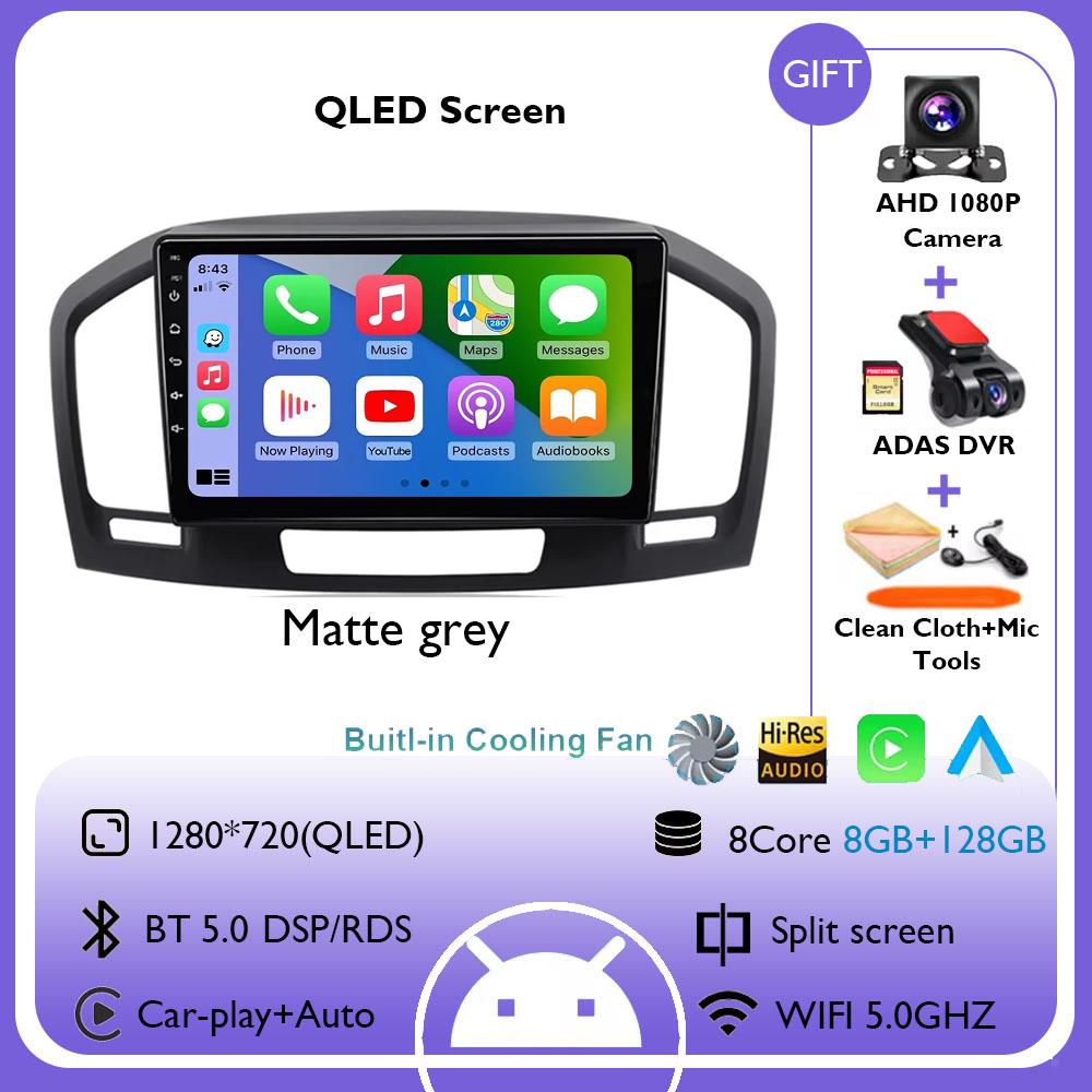9Inch Car Radio For Buick Regal Opel Insignia 2009 - 2013 Stereo Multimedia Video Player Wireless CarPlay Android Auto 4G+WiFi