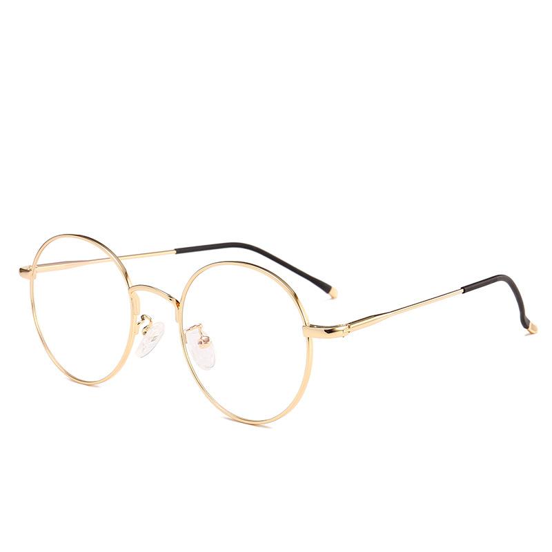 JYL TS Flat Glasses 1909 Small Round Metal Women/1909