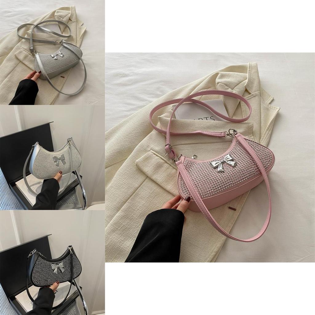 Fashion Pu Single Shoulder Bag With Metal Studs For Urban Style