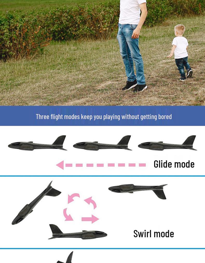 Large Foam Hand-Throw Glider Toy for Children - Outdoor Simulation Model Airplane