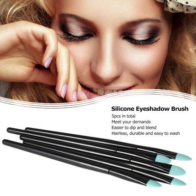 Useful 5pcs Silicone Makeup Brushes Set Cosmetic Eyeshadow Brush Tools Kit