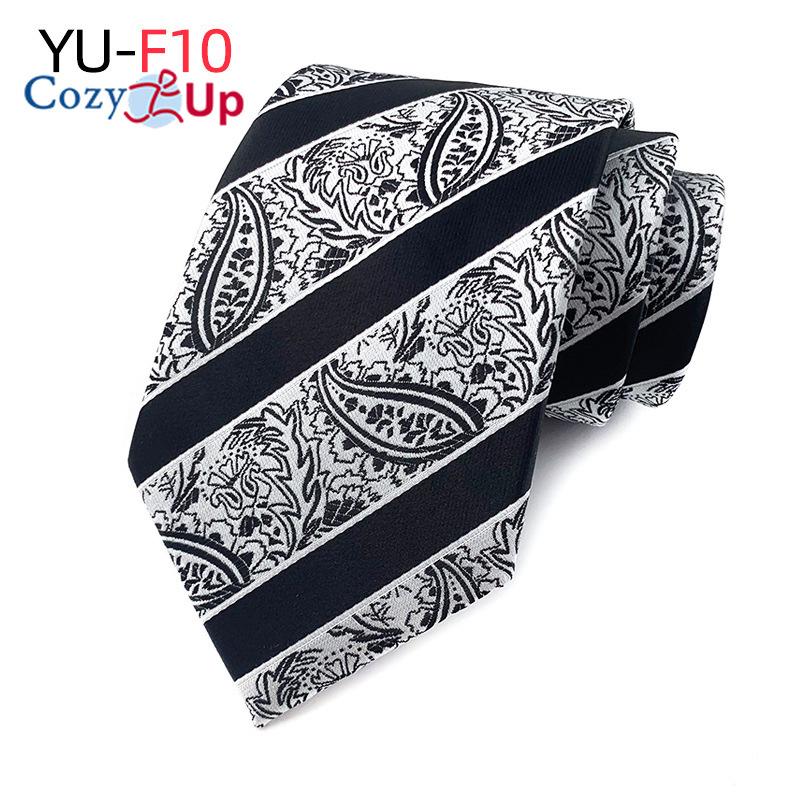 3.15"(8cm) Fashion Striped PaisleyTies Men Plaid Flower Necktie for Wedding