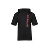 Air Atmungsaktives Sportliches Freizeit-Kapuzen-Kurzarm-T-Shirt Herren Oberteile Schwarz CZ5056-010