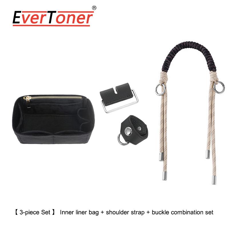 EverToner Fashion Handmade Woven Handbags Strap for H lunch box bag modified buckle/inner liner Universal Bag Parts Accessories
