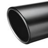 4" Inlet 5" Outlet 12" Long Angle Cut Rolled Bolt-On Exhaust Tip Tail Pipe Black
