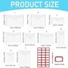 50 Pcs Die Cut Storage Bag Clear Plastic Envelopes Pockets Stamp Storage Pocket Die Cuts Pockets