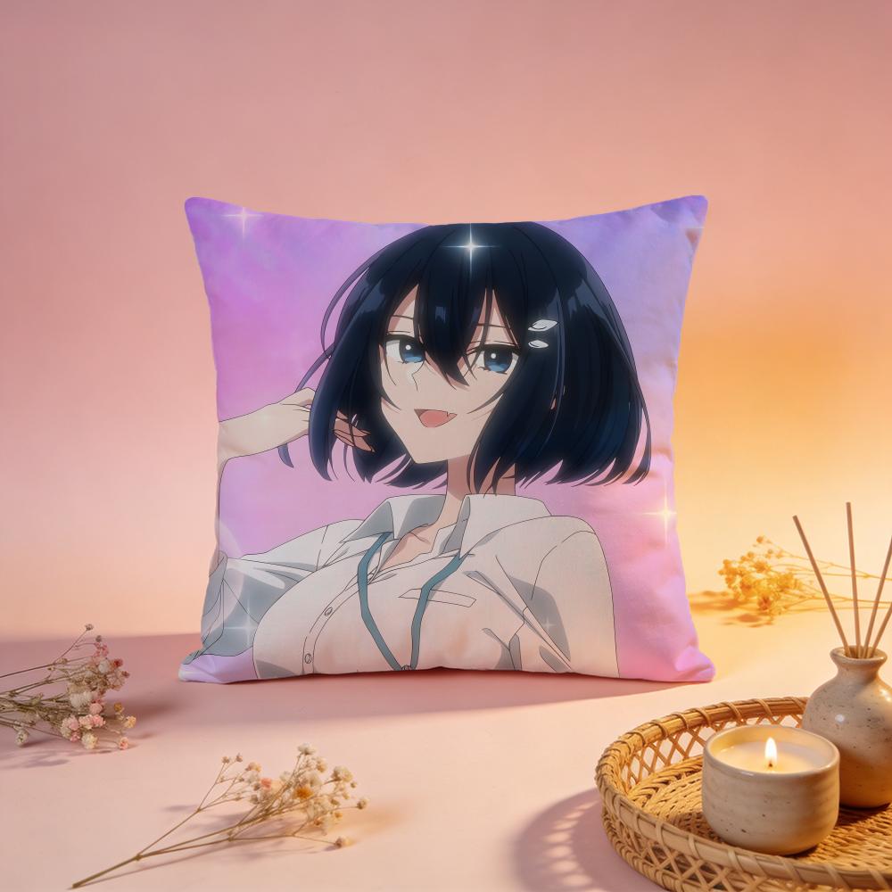 Fashion Wwatashi o Tabetai Hito de Nashiing Cushion Cover Comfortable Durable Pillow Cover MultiScene for Home Office Car Sofa