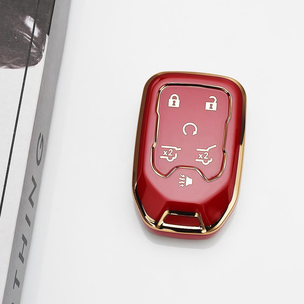 For Chevrolet Silverado Gmc Suburban Terrain Yukon Tahoe Sierra 6 Buttons Shell Car Key Cover Case Fob Smart Auto Accessories