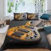 Music Guitar Duvet Cover Digital Printing Set Bedding Decorative Quilt Cover Pillowcase Three-Piece Set