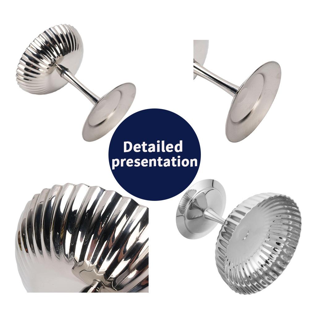 Stainless Steel Ice Cream Cup&bowl, Vertical Pattern - Rust Resistant and Reusable, Suitable for Snacks, Yogurt, Pudding, Salad