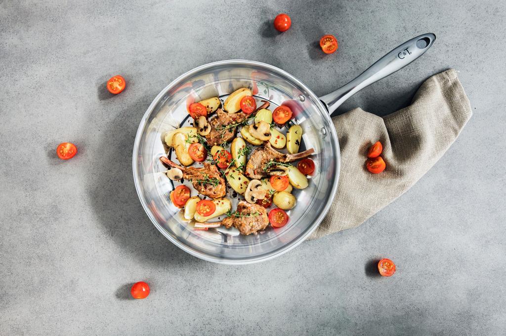 Poele - COSY &amp; TRENDY - CLASSIC - Acier inoxydable - Ø28 cm - Tous feux dont induction