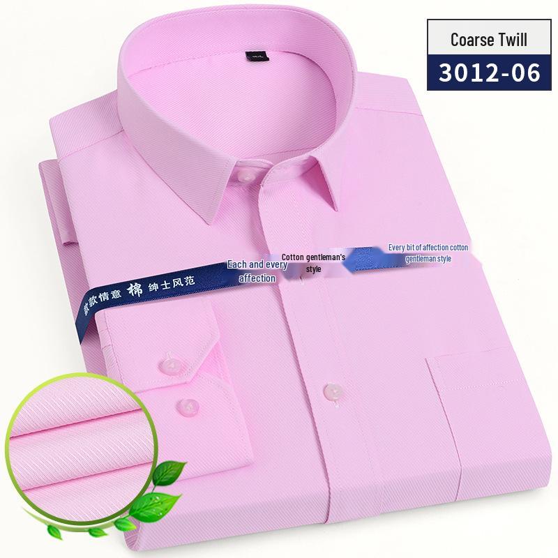 Men's Long Sleeve White Striped Professional Shirt - Ideal for Business, Casual, Interview, or Workwear (Logo Available)