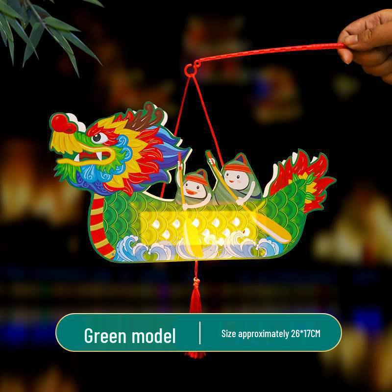 Handmade Dragon Boat Festival Lantern Craft Kit for Kids – Chinese Style Luminous Toy