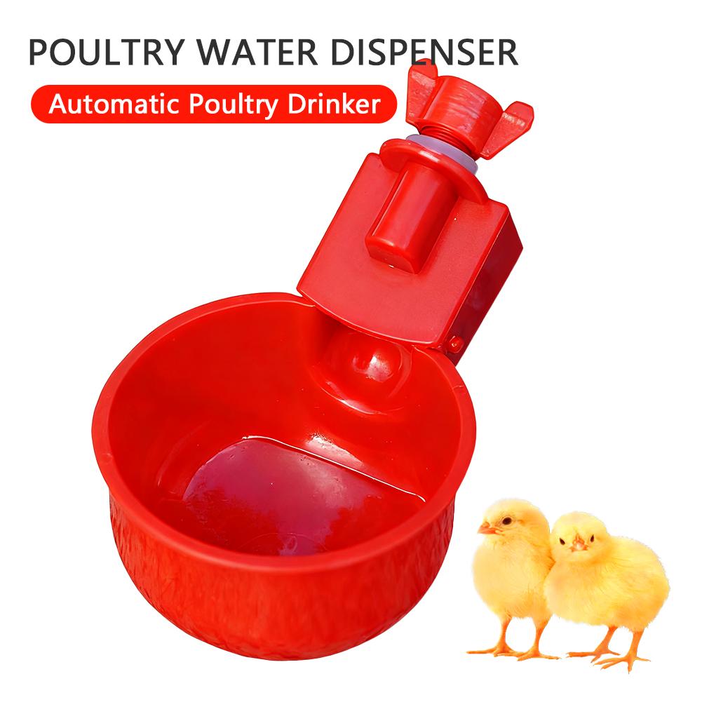 Automatic Poultry Drinker Pigeon/Chicken Waterer Water Bowl Hanging Poultry Feeder Portable Poultry Raising Supplies