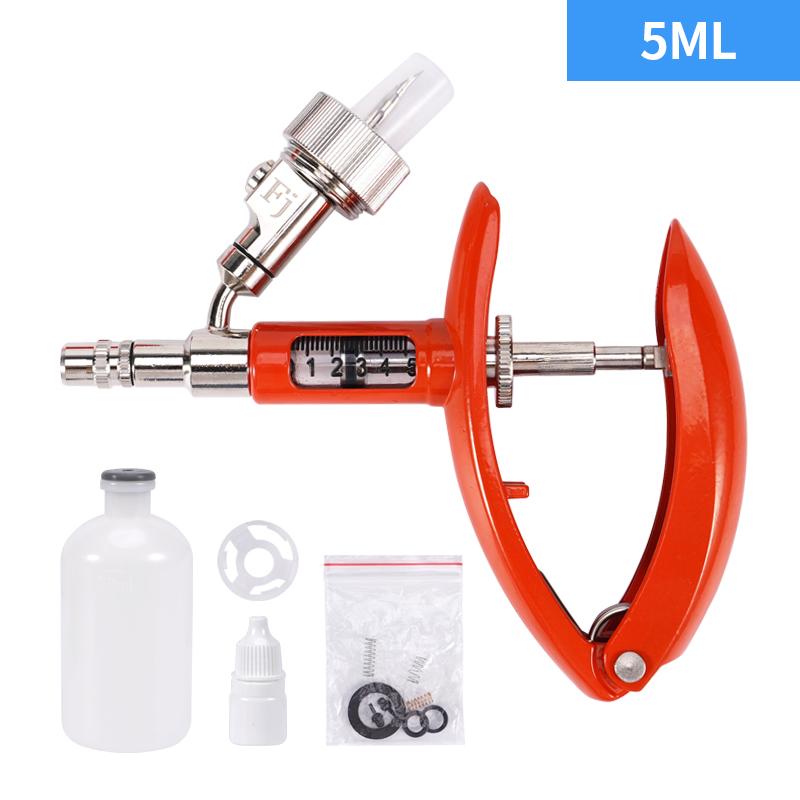 Vaccine Syringe Animal Husbandry 25ML 50ML Veterinary Semi-Automatic Adjustable Animal Continuous Injector veterinarian Tools