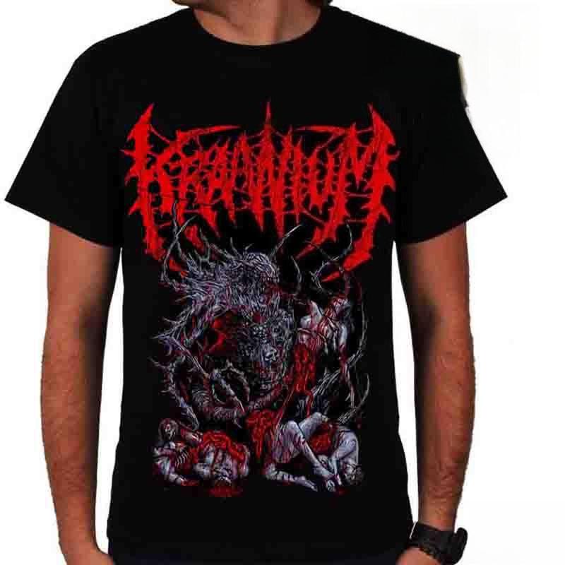 Iron Fist Rock T-shirt Male Cruel Death Metal Band Hip Hop European and American Street Loose Plus Size Ins