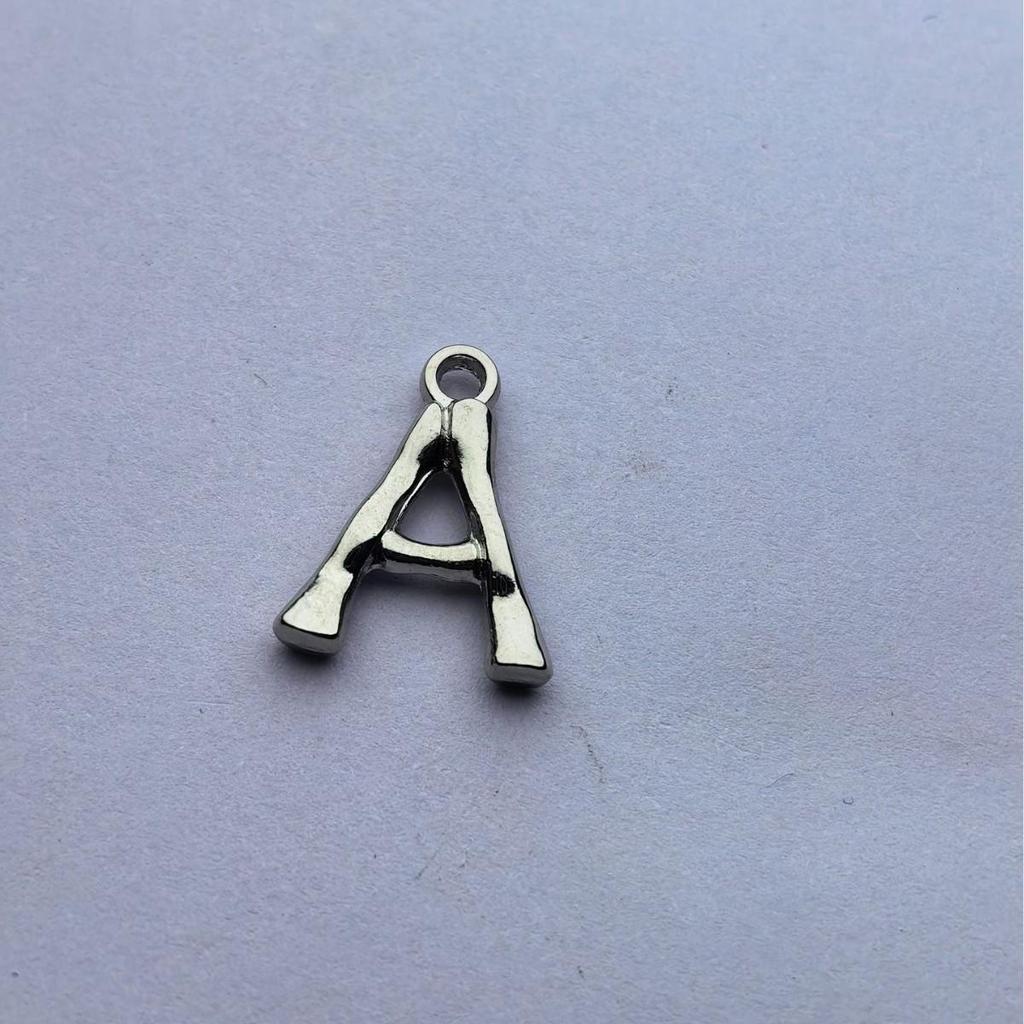 European & American Copper Bamboo Letter Pendants - Elegant, Versatile Jewelry Accessories